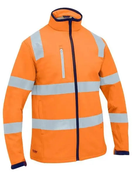 Bisley Taped Hi Vis Softshell Jacket BJ6058T - Allsorts Workwear