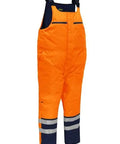 Bisley Workwear Taped Hi Vis Freezer Bib & Brace Coverall BAB6452T - Allsorts Workwear