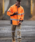 Bisley Men's Taped Hi Vis Zip Front Fleece BK6611T - Allsorts Workwear
