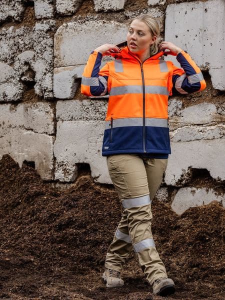 Bisley Taped Women's Hi Vis 3 in 1 Softshell Jacket BJL6078T - Allsorts Workwear