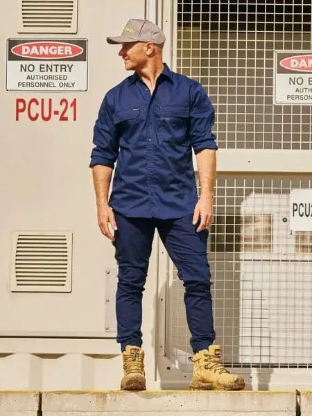 Bisley X Airflow Stretch Ripstop Cuffed Work Pants BP6151 - Allsorts Workwear