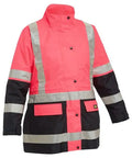 Bisley Taped Women's Hi Vis 5 in 1 Rain Jacket BKL6975 - Allsorts Workwear