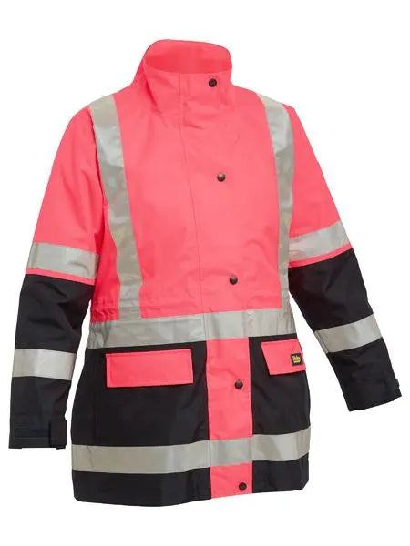 Bisley Taped Women's Hi Vis 5 in 1 Rain Jacket BKL6975 - Allsorts Workwear