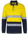 Hi Vis (D+n) L/s Cotton Polo 6DCPL Jb's Wear
