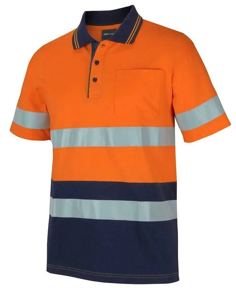Hi Vis (D+n) S/s Cotton Polo 6DCPS Jb's Wear