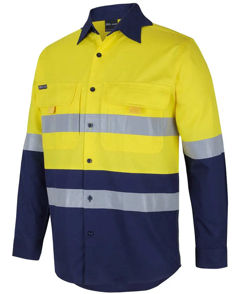Hi Vis (D+n) Ripstop L/s Fishing Shirt 6DNRL Metro Workwear.