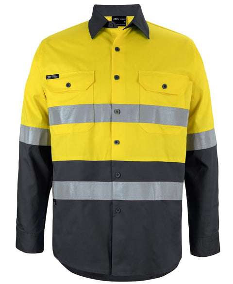 JB'S Hi-Vis Long Sleeve Work Shirt 6DNWL