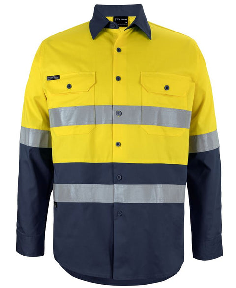 JB'S Hi-Vis Long Sleeve Work Shirt 6DNWL
