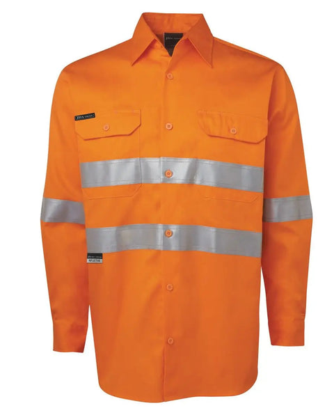 JB'S Hi-Vis Long Sleeve Work Shirt 6DNWL 