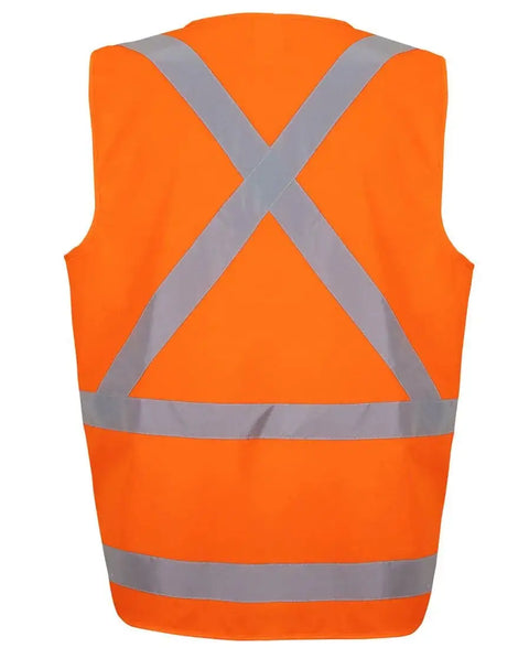 Jb's NSW/QLD Rail Zip X Back Safety Vest 6DVQV JB'S Wear