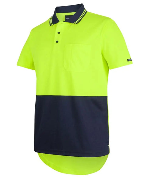 JB's Hi-Vis Short Sleeve Drop Tail Polo Shirt 6HDS - Allsorts Workwear