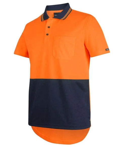 JB's Hi-Vis Short Sleeve Drop Tail Polo Shirt 6HDS - Allsorts Workwear