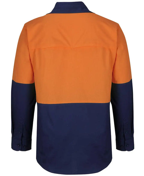 Hi Vis Ripstop L/s Fishing Shirt 6HNRL Metro Workwear.