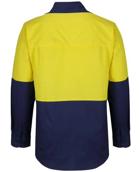 Hi Vis Ripstop L/s Fishing Shirt 6HNRL Metro Workwear.