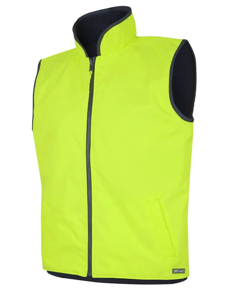 JB'S Hi-Vis Reversible Vest 6HRV - Allsorts Workwear