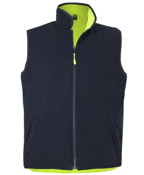 JB'S Hi-Vis Reversible Vest 6HRV - Allsorts Workwear