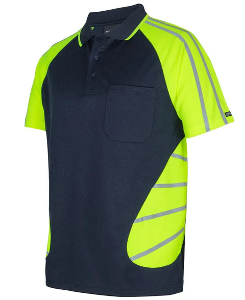 Jb's Street Spider Hi Vis Polo With Reflective Stripes 6HSSR - Allsorts Workwear