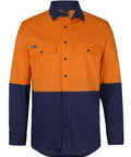 Hi Vis L/s Stretch Work Shirt 6HSWL Metro Workwear.