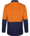 Hi Vis L/s Stretch Work Shirt 6HSWL Metro Workwear.