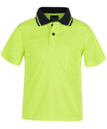 JB'S Workwear Adults Hi-Vis Non-Cuff Traditional Polo Shirt 6HVNC Jb's Wear