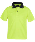 JB'S Wear Kids’ Hi-Vis Non-Cuff Traditional Polo Work Shirt 6HVNC - Allsorts Workwear