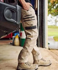 Bisley Flx And Move™ Stretch Canvas Elastic Work Cargo Pants BPC6338 Bisley Workwear