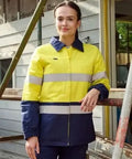 Bisley Women's Taped Hi Vis Drill Jacket BKL6710T Bisley Workwear