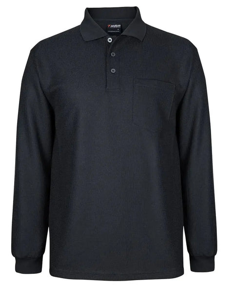 JB'S Long Sleeve Waffle Pocket Polo Shirt 7WPL Metro Workwear.