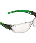 Pro Choice Cirrus - Clear Polycarbonate Frame With Soft Green Arms X12 - 9180 - Allsorts Workwear
