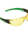 Pro Choice Cirrus - Amber Polycarbonate Frame With Soft Green Arms X12 - 9185 - Allsorts Workwear