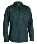 Bisley Workwear Closed Front Cotton Drill Long Sleeve Shirt BSC6433