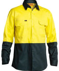 Bisley Workwear Cool Lightweight Hi Vis Drill Shirt Long Sleeve BS6895
