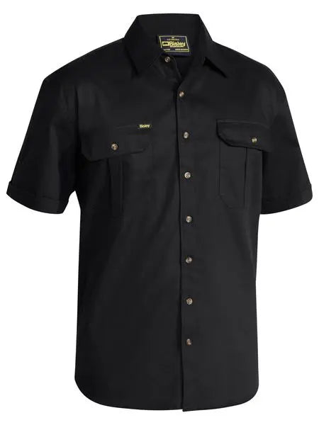 Bisley Workwear Original Cotton Drill Short Sleeve Shirt BS1433 - Allsorts Workwear