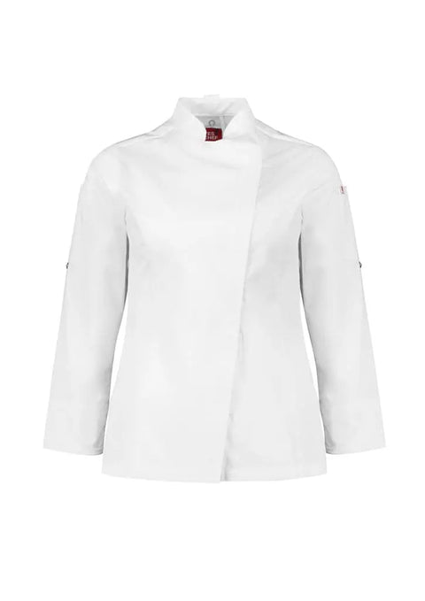 Biz Collection Womens Alfresco Long Sleeve Chef Jacket CH330LL - Allsorts Workwear