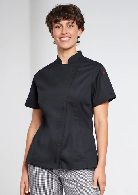 Biz Collection Womens Alfresco Short Sleeve Chef Jacket CH330LS - Allsorts Workwear