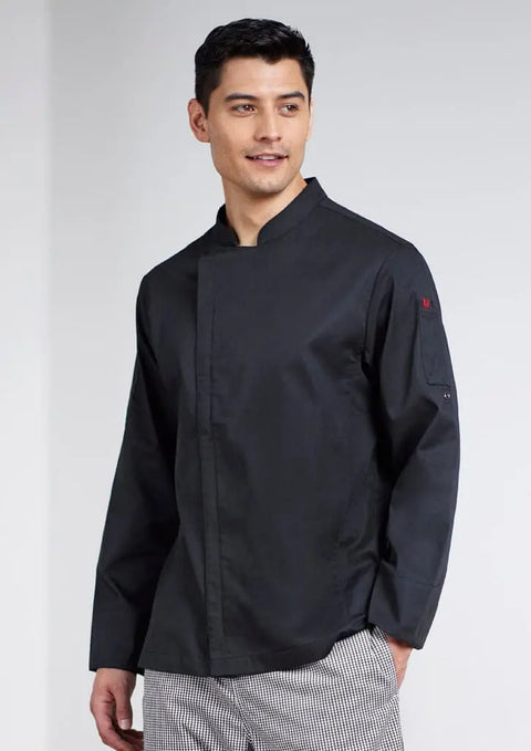 Biz Collection Men's Alfresco Long Sleeve Chef Jacket CH330ML - Allsorts Workwear