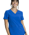 Cherokee Atmos Women'sKnit Inset Scrub Top CK837A  Simply Scrubs Australia