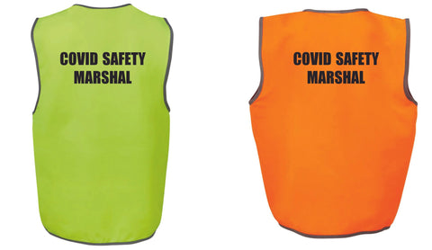 Safety Marshal Printed Vest (social distancing vest) - Allsorts Workwear