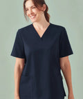 Biz Care Women's Pulse V-neck Scrub Top CU543LS  Simply Scrubs Australia