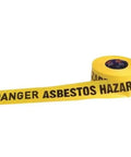 Pro Choice "Danger Asbestos Hazard" Yellow Tape - DADH30075 - Allsorts Workwear