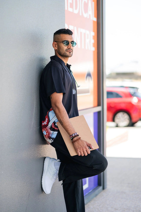 Pilbara Indigenous Men's Corporate Polo Shirt P01MS  Simply Scrubs Australia