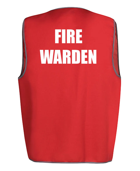 Fire Warden Printed Vest - Allsorts Workwear