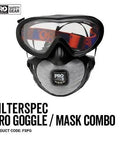 Pro Choice Filterspec Pro Goggle & Mask Combo - P2+v+c X 3 Masks  - FSPG - Allsorts Workwear