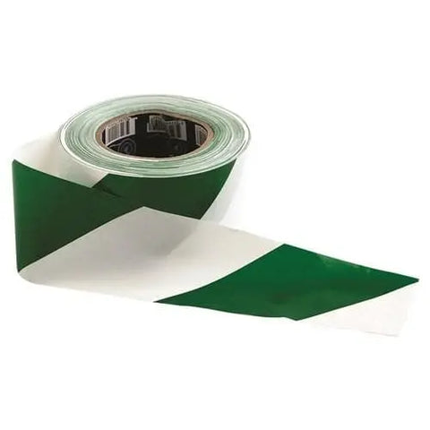 Pro Choice Green/white Hazard Tape x 12 GW10075 - Allsorts Workwear