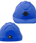 Pro Choice Hard Hat (V9) - Unvented, 6 Point Push-lock Harness C/w Lamp Bracket - HH9LB PPE Pro Choice BLUE  