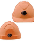 Pro Choice Hard Hat (V9) - Unvented, 6 Point Push-lock Harness C/w Lamp Bracket - HH9LB PPE Pro Choice FLURO ORANGE  