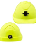 Pro Choice Hard Hat (V9) - Unvented, 6 Point Push-lock Harness C/w Lamp Bracket - HH9LB PPE Pro Choice FLURO YELLOW  
