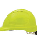 Pro Choice Hard Hat (V9) - Vented, 6 Point Rachet Harness, Type 2 Polycarbonate - HHV92 PPE Pro Choice FLURO YELLOW  
