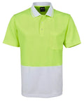 JB'S Workwear Adults Hi-Vis Non-Cuff Traditional Polo Shirt 6HVNC Jb's Wear