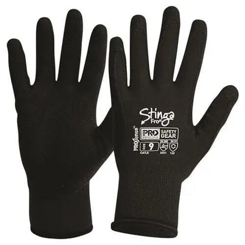 Pro Choice Stinga Frost Black Pvc Foam On Nylon Winter Liner X12 - NPFF PPE Pro Choice 7  